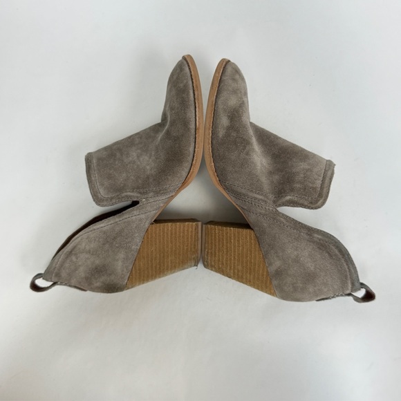 Jeffrey Campbell Mocha Brown Suede Ankle Boots Heeled Bootie Size 10 - Picture 9 of 10